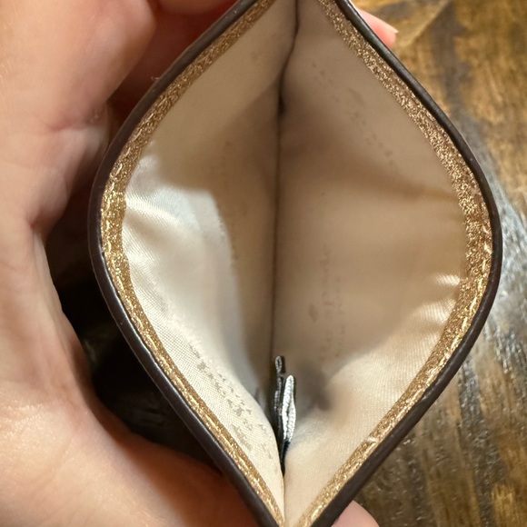 Kate Spade Glimmer Glitter Gold card holder - Picture 4 of 5